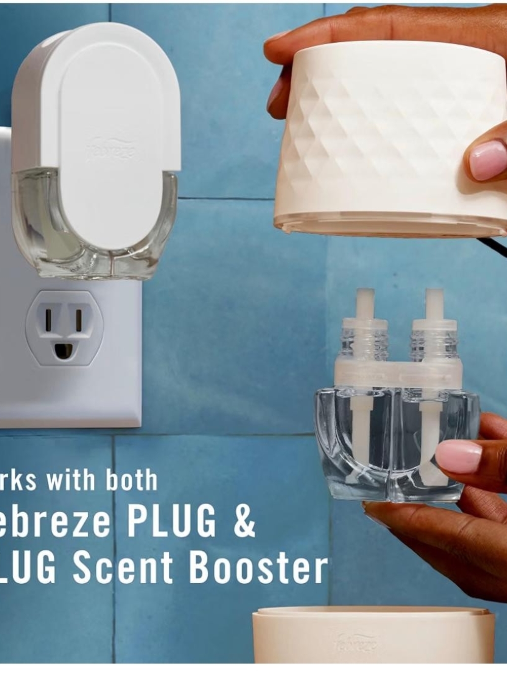 Febreze Plug Scent Booster Oil Warmer with Calm Lavender & Vanilla Bean Refills - Picture 5 of 5